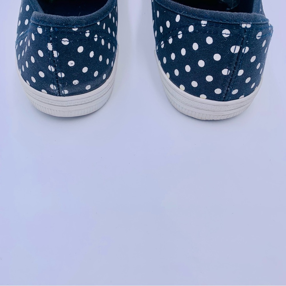 City Sneaks shoes Polka dot sneakers dark blue and white women size 8.5 - Picture 8 of 10